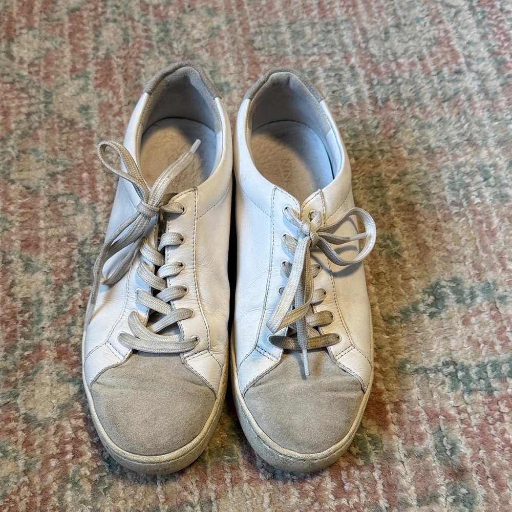 Vince White and Gray Sneakers